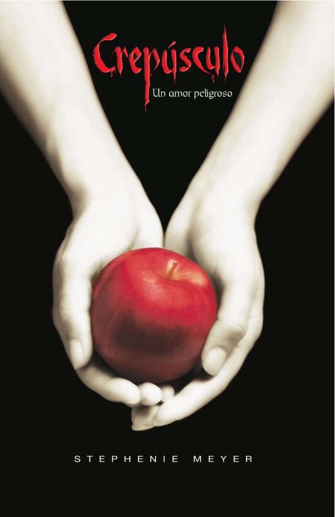 Portada de Crepúsculo, primera novela de la saga con el mismo nombre de Stephenie Meyer.
